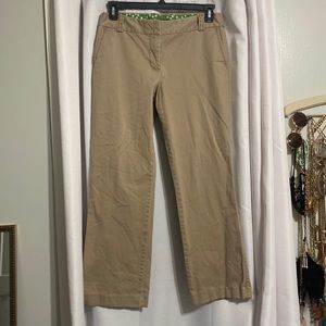 J Crew Khaki Pants Size 10 Regular City Fit
